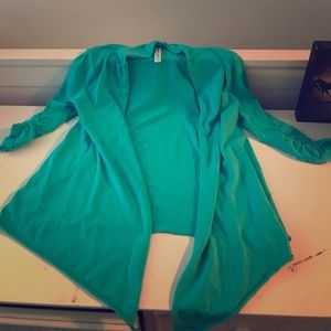 Light blue athliesure cardigan